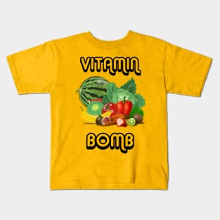 The vitamin bomb vegan Kids T-Shirt
